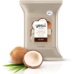 Yes To Coconut Hydrate & Restore Cleansing Facial Wipes, 30 Count