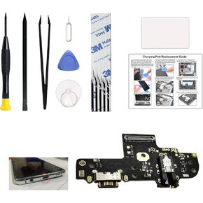 Charging Port Replacement Kit Compatible with Moto G Stylus 2021 4G (Not for 5G Version), XT2115 Dock Board USB-C Connector, with Instruction Manual, Toolkit