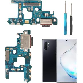 YHX-US Charging Port Replacement for Samsung Galaxy Note 10 Plus USB Dock Connector Flex Cable Microphone Replacement for Samsung Galaxy Note 10 Plus N976U with Screwdrivers