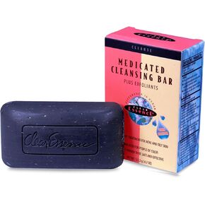 Clear Essence Platinum Extra Strength Medicated Cleansing Bar Plus Exfoliant - Face And Body Soap - Complexion Soap - Washes Away Dirt, Oil, And Acne - Soap for Men and Women (4.7oz)