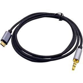Audio Cable 3.5 mm Male Plug to Micro 5 Pin Male Connector 1M