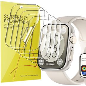 Compatible for Lovouse Smart Watch Screen Protector, [6 Pack] Full Coverage TPU Clear Film Compatible for Lovouse R68 46mm Smart Watch (6 Pack)