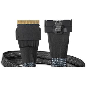 كابل ICY DOCK MCIO 8i SFF-TA-1016 إلى SlimSAS 8i SFF-8654 - 0.5 متر | MB410L-B in Kuwait