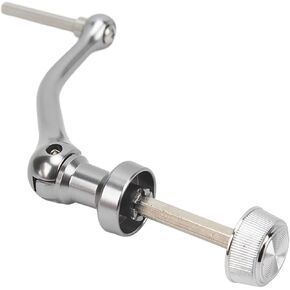 Alomejor Fishing Spinning Reel Rocker Arm Fishing Reel Rotary Knob Power Handle Metal Spinning Wheel Refitting Parts