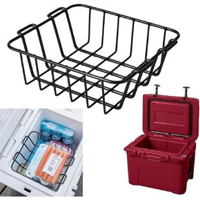 Cooler Basket for YETI 35 & 45, Stainless Steel Wire Cooler Basket Keep Food Dry and Stay Goods High, YETI Cooler Accessories Inside Dry-Goods Basket Compatible with YETI Tundra 35 or 45 Coolers.