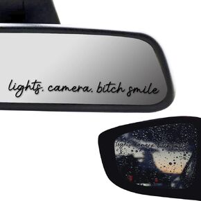 3 x Trust In God Cross White Car Mirror Decal Stickers for Cars Rearview Mirror Decal for Women Cute Decals Vinyl Affirmation Stickers for Window, Mirror, Tumbler, and Water Bottle in Kuwait