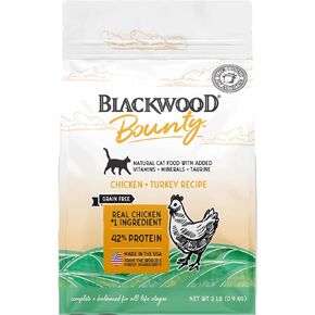 Blackwood Bounty Grain Free Cat Food, Chicken and Turkey Recipe, 4.5 lb. Bag