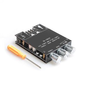 200W Mini Amplifier Board 2.0 Channel Bluetooth 5.0, 2 x TPA3116D2 Chips Stereo AMP Receiver for Home Treater Passive Speakers Ceiling Garage Outdoor