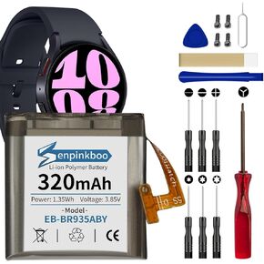 for Samsung Galaxy Watch 6 Battery Upgraded [320mAh] EB-BR935ABY Battery for Watch 6 SM-R930 SM-R935 SM-R935U 40mm Replacement with Repair Tool Kit+Screws