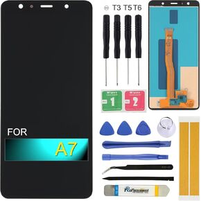 for Samsung Galaxy A7 LCD Screen Replacement SM-A750 A750F A750FN A750N A750G A750GN/DS A750C A750X 6" Display Assembly LCD Touchscreen Digitizer with Tool Kit