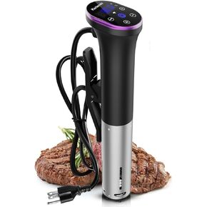Sous Vide Cooker WIFI, 1000W Sous-Vide Cooker Immersion Circulator, 10℃-90℃(50℉-194℉), Sous Vide Machine with Temperature & Timer Touch Control, AC120V/60Hz, Purple