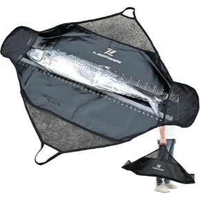 LEOFISHING Fishing Tournament Weigh in Fish Bag, Fish Weigh Bags Folding Weigh Sling Fish bag Bass Weigh in Bag Tournament Fish Bags Heavy Duty Fish Transport Bag with Strong Nylon Handles and Ruler