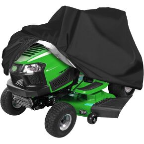 KISEER Outdoors Lawn Mower Cover Waterproof Heavy Duty 210D Polyester Oxford UV Protection Lawn Tractor Cover Fits Decks Up to 54" with Drawstring and Storage Bag