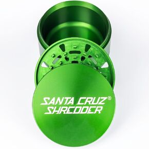 Santa Cruz Shredder Jumbo Metal Herb Grinder Knurled Top for Stronger Grip 3-Piece 4" (Black) in Kuwait