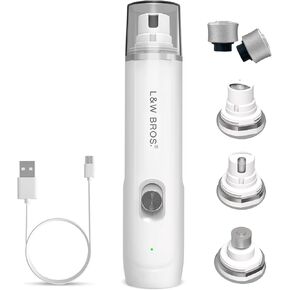 L&W BROS. Electric Dog Nail Trimmer, Rechargeable Dog Nail Grinder for Large Dogs, Pet Nail Grinder for Dogs & Cats