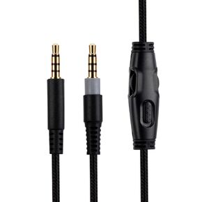 UNCLE LIGHT Cloud Alpha Replacement Cable, Compatible with HyperX Cloud Alpha Gaming Headsets, 3.5mm Headsets Aux Cord, Inline Mute, Volume Control, 5 Ft (1.5 Meters), Black