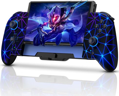 وحدات تحكم التبديل لنينتندو سويتش/OLED، عصا التحكم ذات تأثير هول بالحجم الكامل، وحدة تحكم مريحة في الوضع المحمول، وحدة تحكم عن بعد لاسلكية من قطعة واحدة مع بطارية/RGB/Turbo/برمجة in Kuwait
