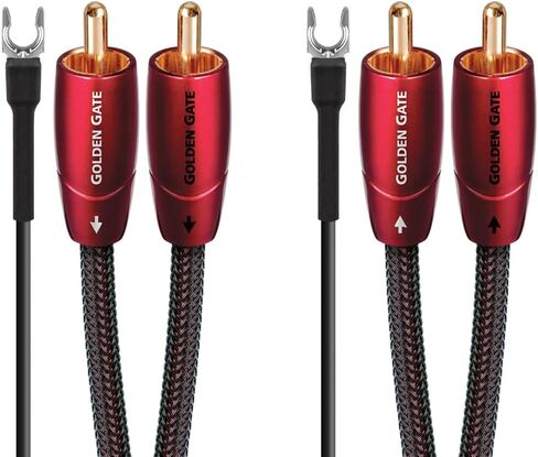 AudioQuest Golden Gate Turntable RCA > RCA Turntable Cable + Ground Wire - 1.5M in Saudi Arabia