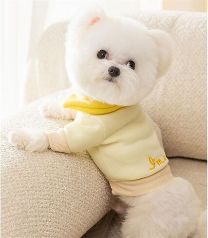 Dog Sweaters Embroidery Lovely Puppy Shirt Dogs Sweatshirt Warm Cats Patchwork Winter Clothes for Small Dogs Soft Thickening Cat Coat (XX-Large size for 16.5-22lb pets, Grey) in Saudi Arabia