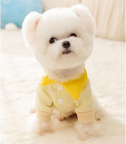 Dog Sweaters Embroidery Lovely Puppy Shirt Dogs Sweatshirt Warm Cats Patchwork Winter Clothes for Small Dogs Soft Thickening Cat Coat (XX-Large size for 16.5-22lb pets, Grey) in Saudi Arabia