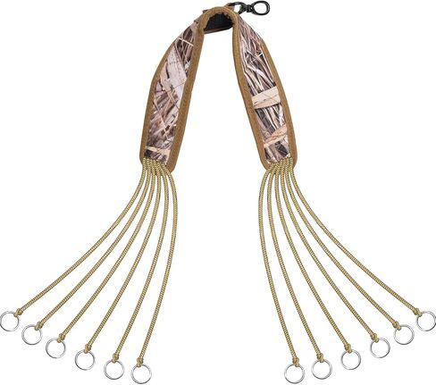 Duck Hunting Game Carrier,Duck Strap Carrier,Camo Padded Bird Tote Goose Hanger Hunting Gear Carrying Lanyard with 12 Drops Slip Ring for Hunting Predator in Saudi Arabia