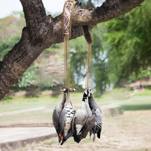 Duck Hunting Game Carrier,Duck Strap Carrier,Camo Padded Bird Tote Goose Hanger Hunting Gear Carrying Lanyard with 12 Drops Slip Ring for Hunting Predator in Saudi Arabia