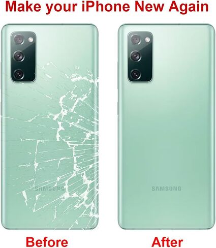 بديل الزجاج الخلفي الخلفي لهاتف Samsung Galaxy S20 FE مقاس 6.5 بوصات مع مجموعة أدوات إصلاح وعدسة كاميرا مثبتة مسبقًا (Cloud Mint) in Kuwait