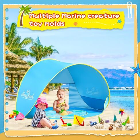 Monobeach Baby Beach Tent Pop Up Portable Shade Pool UV Protection Sun Shelter for Infant in Saudi Arabia