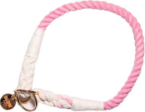 Rainbow Colored Slip Collar for Medium and Large Dogs, Handmade Ombre Dog Collar, Collar Size: up to 18" and Rope is 1/2" Wide (Rainbow, Medium) in Kuwait