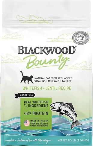 Blackwood Bounty Grain Free Cat Food, Whitefish and Lentil Recipe, 4.5 lb. Bag in Saudi Arabia