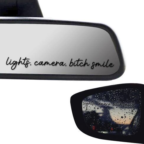 3 x Trust In God Cross White Car Mirror Decal Stickers for Cars Rearview Mirror Decal for Women Cute Decals Vinyl Affirmation Stickers for Window, Mirror, Tumbler, and Water Bottle in Kuwait
