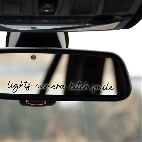 3 x Trust In God Cross White Car Mirror Decal Stickers for Cars Rearview Mirror Decal for Women Cute Decals Vinyl Affirmation Stickers for Window, Mirror, Tumbler, and Water Bottle in Kuwait