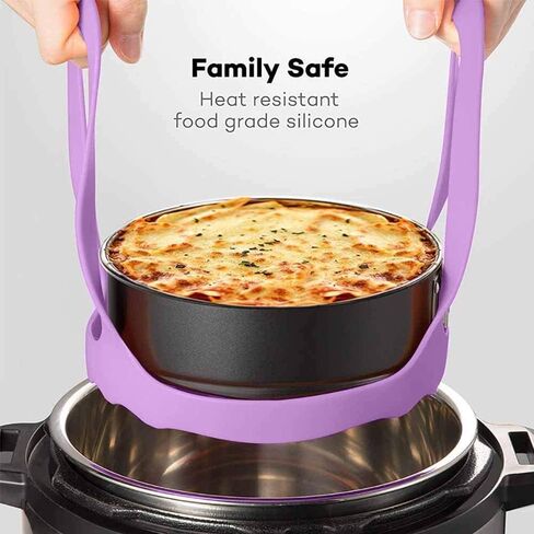 Pressure Cooker Sling Silicone Bakeware Sling Compatible with Instant Pot 5Qt / 6Qt, Compatible with Other Brand Multi-Function Cookers purple in Saudi Arabia