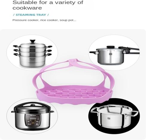 Pressure Cooker Sling Silicone Bakeware Sling Compatible with Instant Pot 5Qt / 6Qt, Compatible with Other Brand Multi-Function Cookers purple in Saudi Arabia