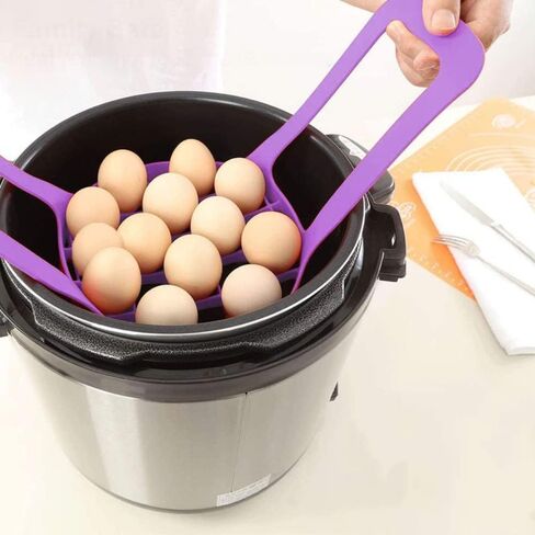 Pressure Cooker Sling Silicone Bakeware Sling Compatible with Instant Pot 5Qt / 6Qt, Compatible with Other Brand Multi-Function Cookers purple in Saudi Arabia