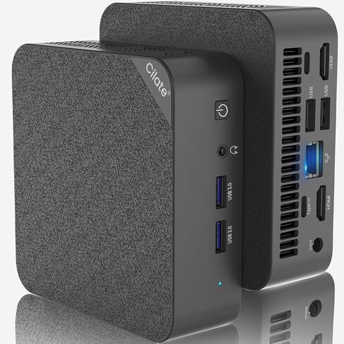 أجهزة الكمبيوتر المكتبية الصغيرة Windows 11 Pro، 12th N100 (3.40 جيجاهرتز) 16 جيجابايت DDR4 500 جيجابايت SSD Micro Pc، شاشة عرض ثلاثية الشاشات 4K مع 4 USB3.2، BT4.2، برج كمبيوتر WiFi 5 جيجابت إيثرنت لألعاب المكاتب المنزلية in Saudi Arabia