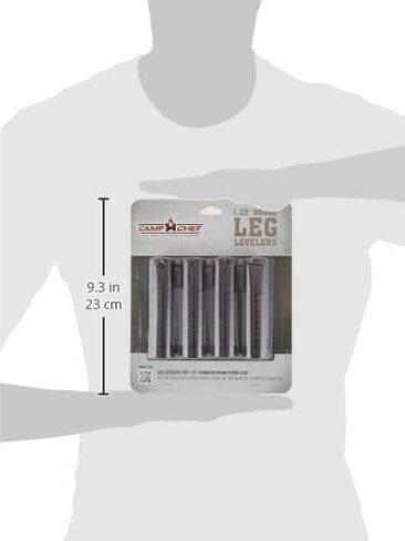 أدوات تسوية الساق من كامب شيف تناسب معظم المواقد وطاولات التخييم، (4 عبوات)، أسود in Kuwait