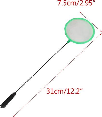 Green Small Aquarium Fish Net Dia 3in Fine Mesh Strong and Safe for Cleaning Fishing Small Fish and Shrimps Aquarium Net Fine Mesh Cleaning，Aquarium Cleaners，Aquarium Nets in Saudi Arabia