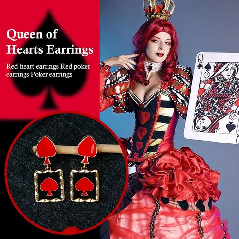Gothic Bat Dangle Earrings, Vampire Accessories Black Earrings Vintage Red Rhinestone Dangle Earrings, Devil witch Costume Gothic Earrings Halloween Clown Jewelry for Women in Kuwait