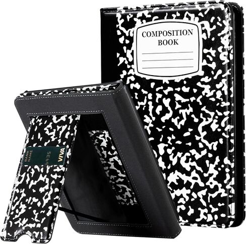حافظة CoBak مع حامل لجهاز Kindle Paperwhite - غطاء متين من جلد البولي يوريثان مع خاصية التنبيه التلقائي للنوم، وفتحة للبطاقة، وميزة حزام اليد - يناسب جهاز Kindle Paperwhite من الجيل الحادي عشر مقاس 6.8 بوصات إصدار التوقيع 2021 in Saudi Arabia