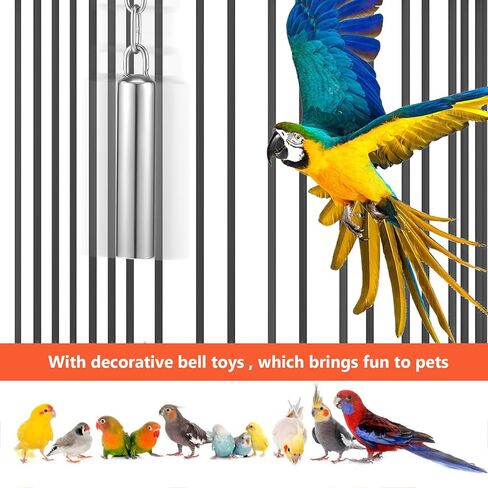 Balacoo Bird Drinker Waterer - Bird Feeder for Cage, Parrot Automati Drinking Device Water Dispenser with Bell Toy for Cockatiel Parakeet Conure in Saudi Arabia