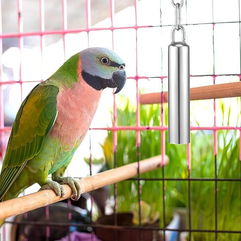 Balacoo Bird Drinker Waterer - Bird Feeder for Cage, Parrot Automati Drinking Device Water Dispenser with Bell Toy for Cockatiel Parakeet Conure in Saudi Arabia
