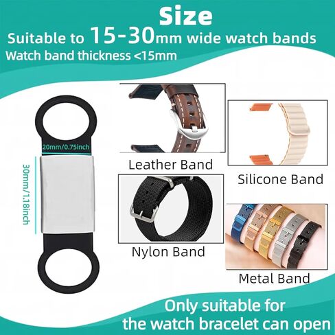 علامة تنبيه طبية للصرع لسوار الساعة من الفولاذ المقاوم للصدأ والسيليكون المرن علامة الطوارئ الطبية محفورة بالليزر علامة الإسعافات الأولية باللون الأسود in Kuwait