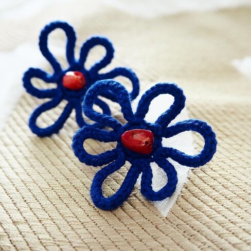 Women's Drop & Dangle Earrings - Beautifully Crafted, Handmade Crochet Bohemian Earrings, suitable for gift giving, perfect for your birthday party, Christmas, and other gift-giving occasions in Saudi Arabia