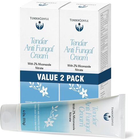 Miconazole Antifungal Cream for Skin, Pack of 2-4 oz if Miconazole Nitrate for Jock Itch, Athlete's Foot, Itching, and Ringworm in Kuwait