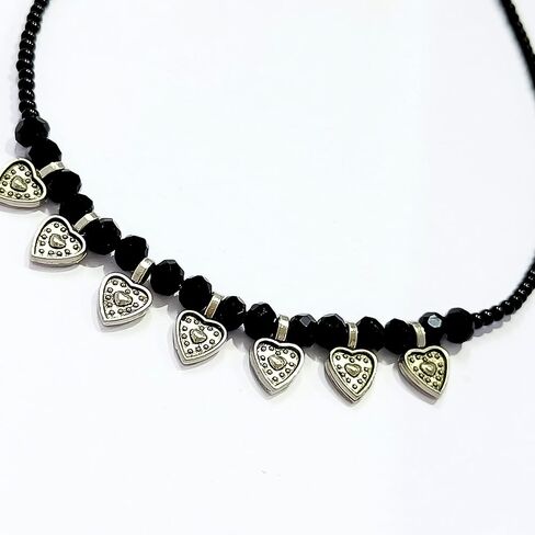 Black Bead Crystal Charm Anklet Bracelet Handmade Simple Summer Beach Waterproof Ankle Foot Chain Bracelets for Women Minimalist Jewelry-Adjustable .. (Design 14) in Saudi Arabia