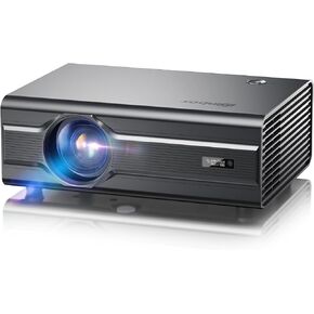 [Auto Focus] 4K Projector with WiFi6 and Bluetooth 5.2, 700ANSI Native 1080P Outside Outdoor Video Gaming Projectors Smart Home Movie Proyector Support Auto 6D Keystone for iOS/Android/TV Stick Black