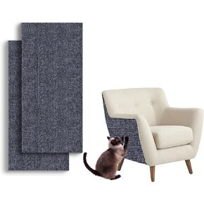 سجادة خدش للقطط، سجادة خدش للقطط ذاتية اللصق، واقي أثاث قابل للتشذيب عند الخدش لأرفف شجرة القطط، واقي أريكة عمود الخدش للقطط (قطعة واحدة، 100 * 40 سم، رمادي) (قطعة واحدة، رمادي) in Kuwait