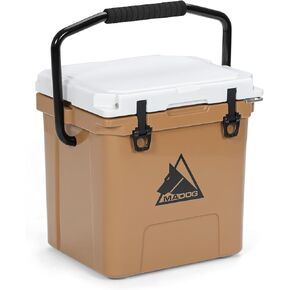 MADOG Portable Small Cooler, Lightweight Handle Hard Cooler, Leak-Proof LLDPE Beach Cooler Keeps 7 Days Ice Retention, for Fishing, Camping, Boating and Traveling
