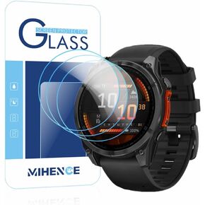 Screen Protector Compatible for Garmin Fenix 8 47mm AMOLED Smartwatch, 9H Tempered Glass Protective Film (3 PCS)